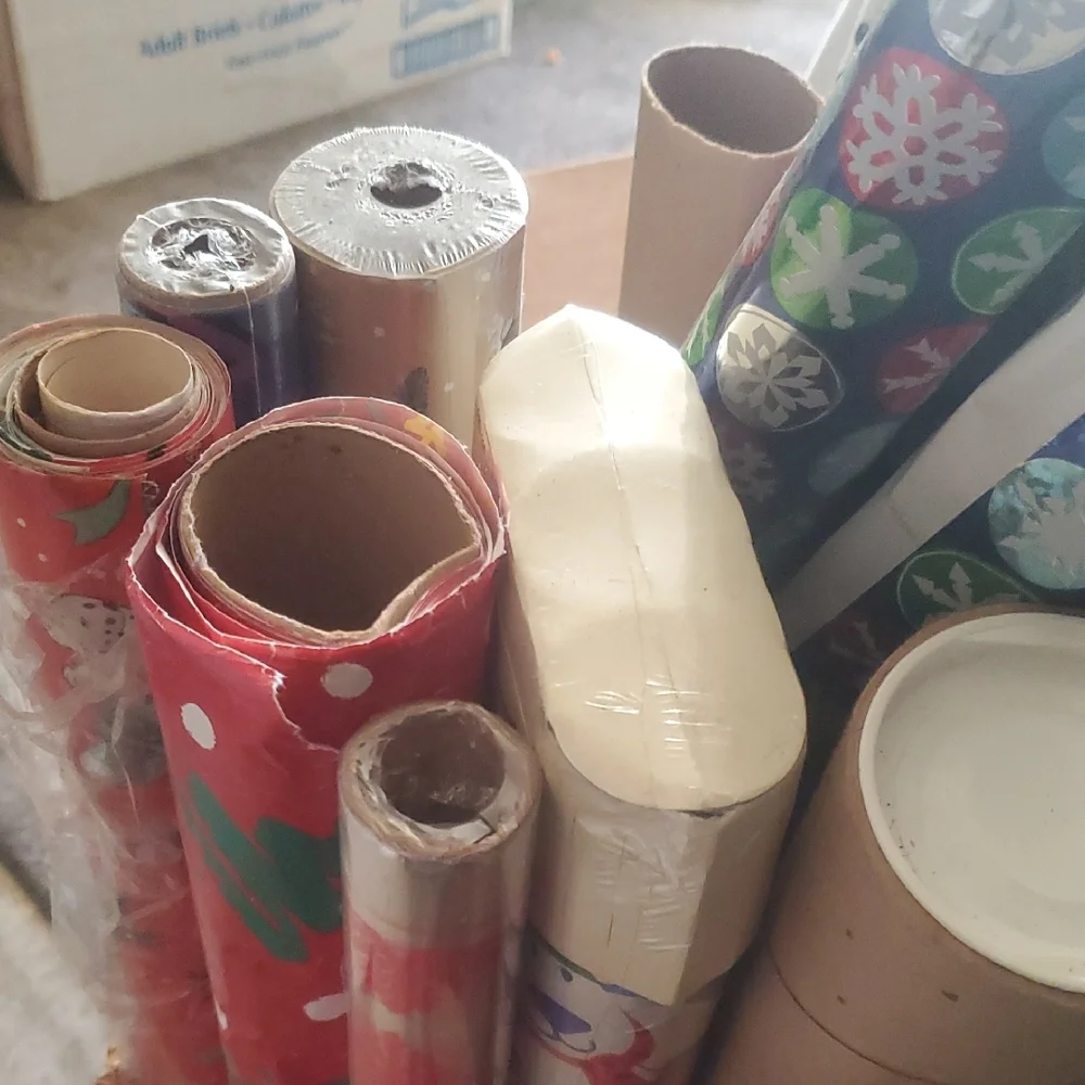 Festive Holiday Wrapping Paper Set - Red, Blue, Green